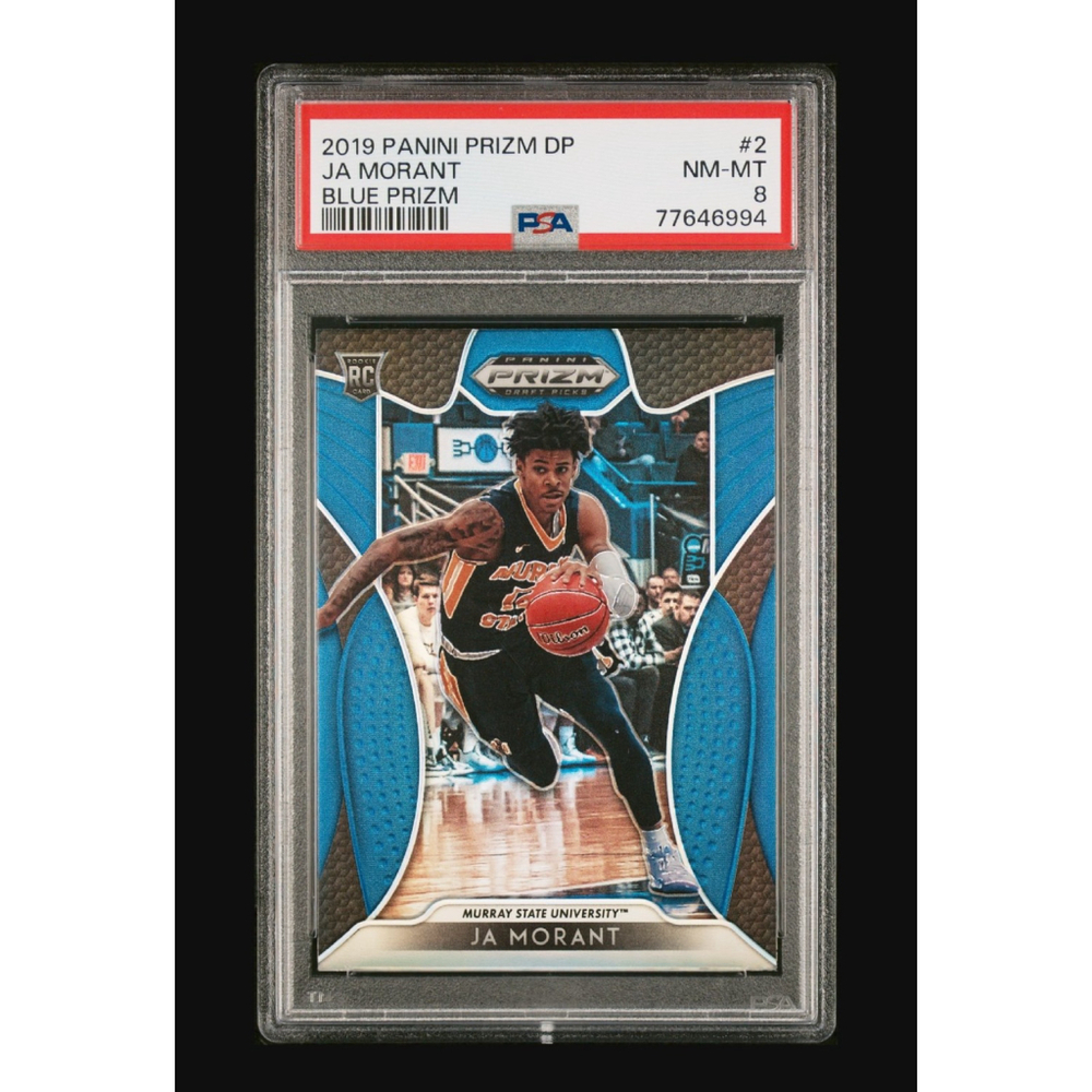 2019 PANINI PRIZM DRAFT PICKS #2 JA MORANT BLUE PRIZM